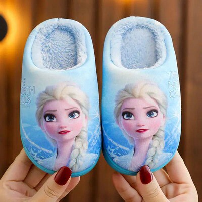 Princess Sofia Elsa Winter Childrens Cotton Slippers Girls