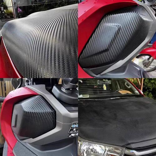 3D Carbon Fiber Vinyl Wrap Car er Black Color Change Vinyl F