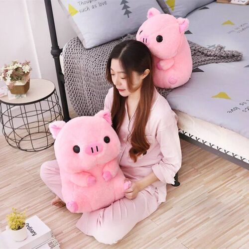 Soft Kawaii Love Pink Pig Plush Pillow Stuffed Super Cute Ro