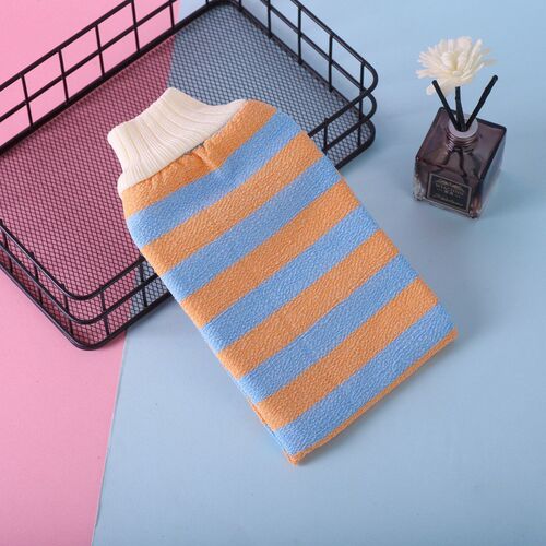 Striped Rainbow Bath Scrubber Thick Doublelayer Adult Scrubb