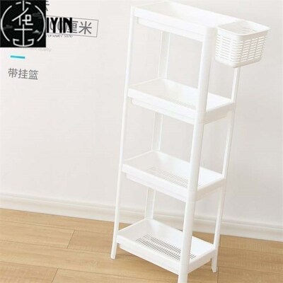 Bathroom shelf, floor-mounted plastic toilet, multi-storey