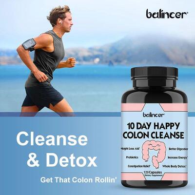 10 Day Happy Colon Cleanse, Lactobacillus Digestive Support,
