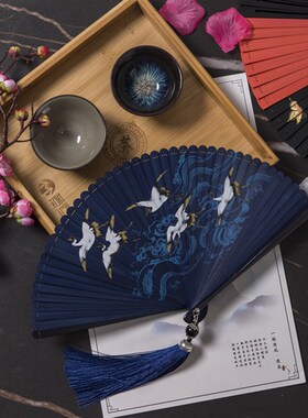 Chinese style fan folding fan blank advertising fan dancefan