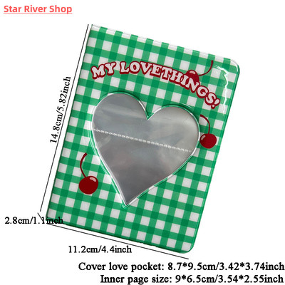 Lovely Bear Photo Album 3inch Love Heart Hollow Kpop Card Bi