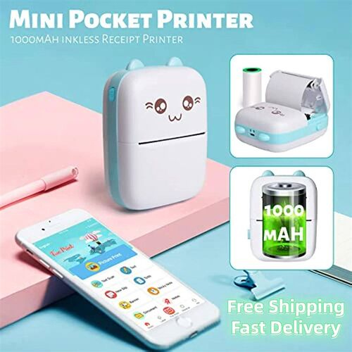 Mini Photo Pocket Printer Portable Ink-free Thermal 57mm er