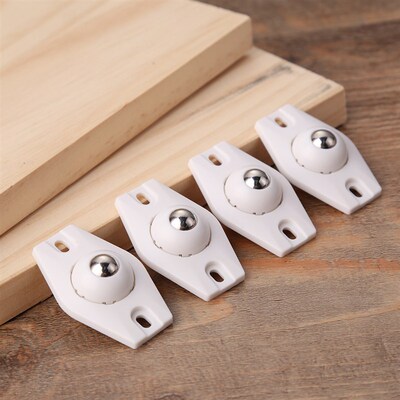 4Pcs Adhesive Casters Pulley Rollers for Cabinet Drawer Stor