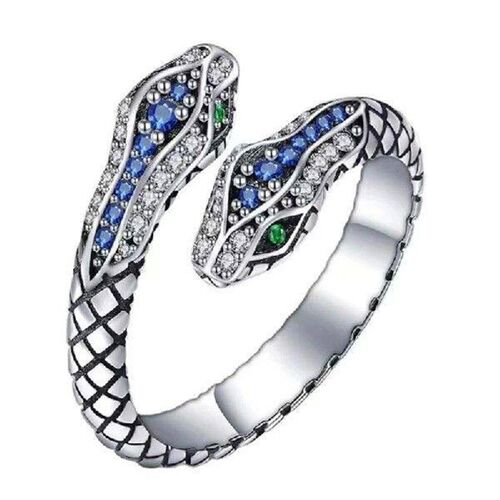 Vintage Punk Ring Irregular Finger Ring Adjustable Snake