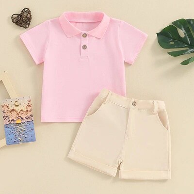 Fashion Summer Baby Girls Boys Clothes Sets Kids New Short S