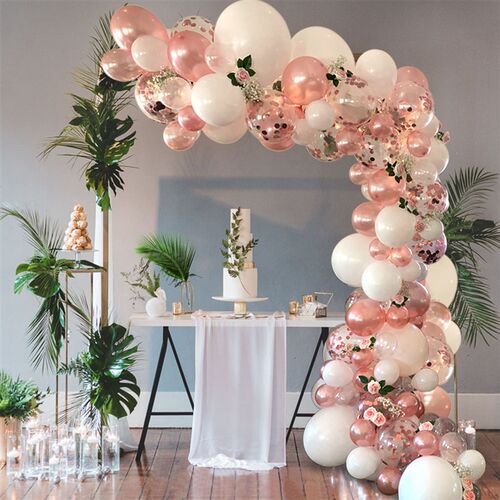 Macaron Pink Balloon Garland Arch Kit Wedding Birthday Party