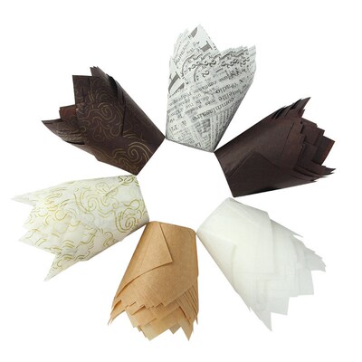 Tulip Cupcake Liners Parchment Paper Baking Cups Muffin