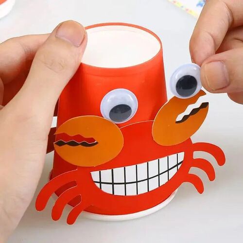 12pcs Children 3D DIY handmade Paper Cups er Material Kit Wh