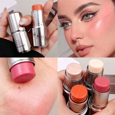 4 Colors Shimmer Water Light Highlighter  Blush  Make Up Fac