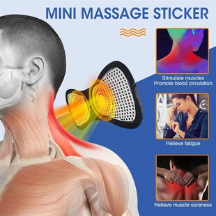 Electric Neck Massager Mini Cervical Back Patch Stimulator M