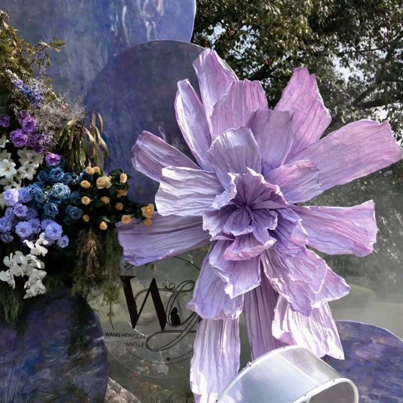 大型塑形染色和纸美塑花婚礼道具背景装饰美陈橱窗巨型纸艺花,节庆用品/礼品,婚庆绢花,淘宝优惠券,粉丝福利购,淘宝优惠卷