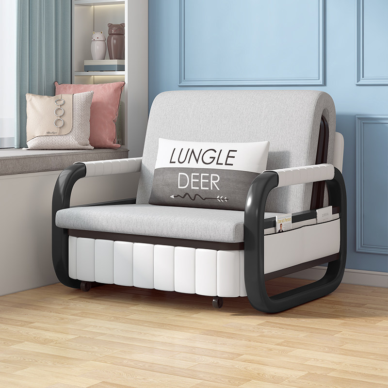 沙发床0.8米单人多功能可折叠两用家用伸缩客厅小户型抽拉阳台床,住宅家具,沙发床,淘宝优惠券,粉丝福利购,淘宝优惠卷