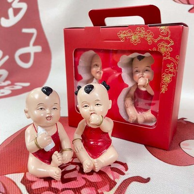 结婚早生贵子摆件送子求子吉祥福娃压床娃娃安床喜庆吉祥物助还愿