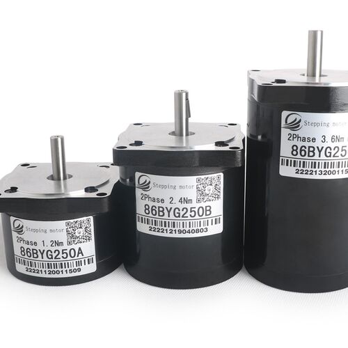 86BYG250A/B/C步进电机1.2/2.4/3.6Nm轴径9.5mm月牙键圆形斯达特
