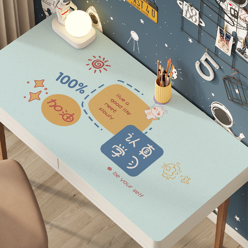宇航员男孩硅胶桌布环保护眼小孩励志书桌垫可擦洗学生写字台垫子,居家布艺,桌布,淘宝优惠券,粉丝福利购,淘宝优惠卷