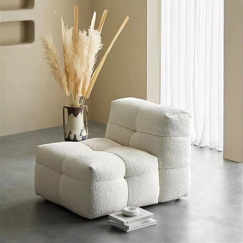 棉花糖单人沙发小户型奶油客厅阳台休闲躺椅复古面包布艺懒人沙发,住宅家具,布艺沙发,淘宝优惠券,粉丝福利购,淘宝优惠卷