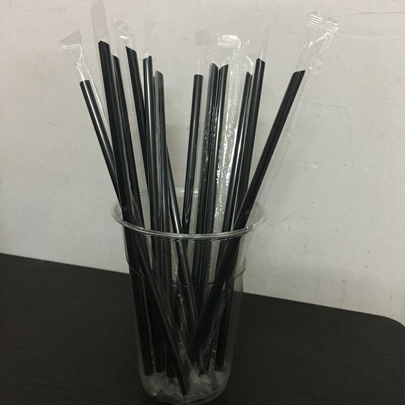 黑色21cm细吸管一箱奶茶果汁热饮细吸管加硬咖啡小吸管一万支