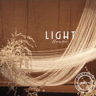 定制加长4 8米双头线帘婚礼舞台道具两侧布置订婚宴垂直线帘子