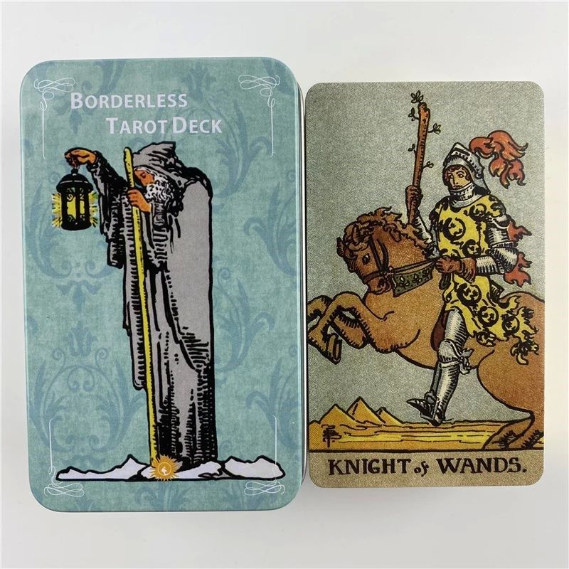Metal Box Gilded Borderless Edition Rider Tarot Cards Deck W
