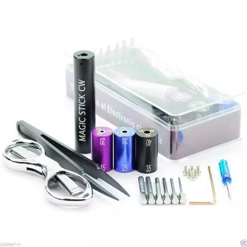 6合1绕线棒DIY RDA 发热丝绕线器配塑胶镊子六合一工具包