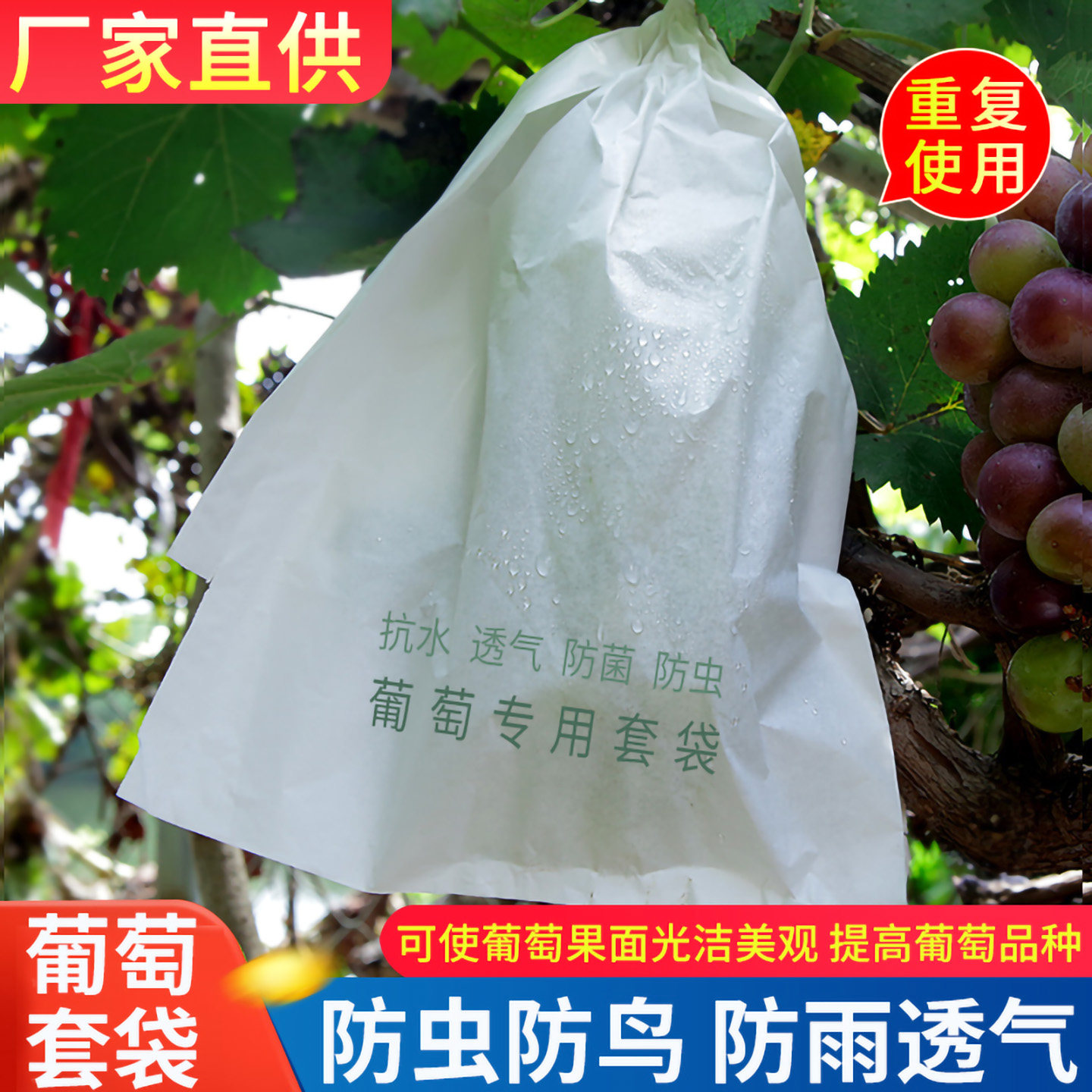 葡萄专用套袋纸多次使用便宜实惠