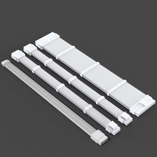 4条装 尼龙编织网主板24PIN CPU8PIN 显卡16PIN 30cm电脑延长线