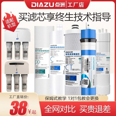 点洲滤芯适用沁园净水器QR-RF-504A/C/D/QR-RL-502D(S) 风暴3号