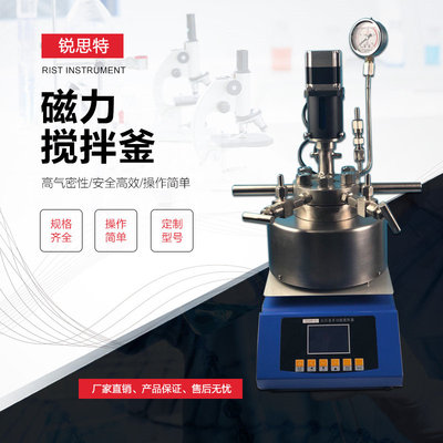 数控显示磁力搅拌釜 磁力搅拌高压反应釜 高气密性搅拌釜