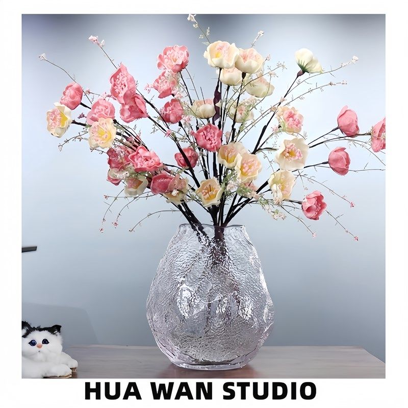 大冰块 不规则透明加厚水晶玻璃花瓶水养鲜切花玫瑰百合桌面摆件,家居饰品,花瓶,淘宝优惠券,粉丝福利购,淘宝优惠卷