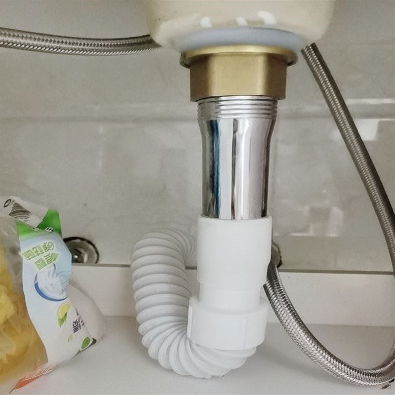 洗脸盆下水管洗手盆洗手池下水器面盆台盆防臭软管排水管套装配件