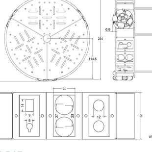 wheel测速电机 双层全向移动机器人omni 58mm全向轮底盘 智能小车