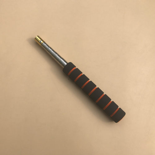不锈钢5节伸缩自由定位迷你抄网杆 超轻打窝杆 冰捞杆 垂钓工具
