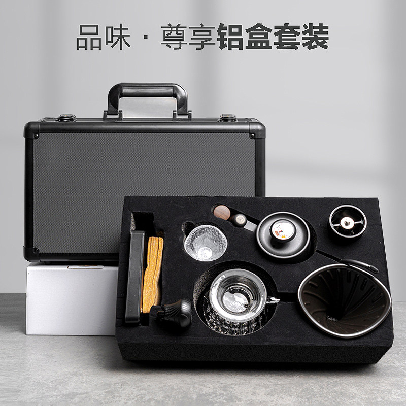 手冲咖啡壶套装器具礼盒煮咖啡壶家用小型手磨咖啡研磨咖啡机套装