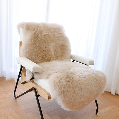 整张意式沙发垫羊毛地毯纯羊毛皮毛一体澳洲羊皮客厅卧室床边地毯