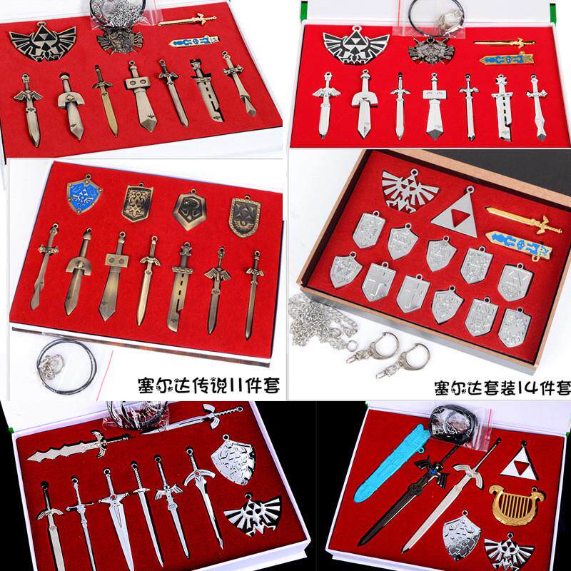 新款塞尔达项链 天空之剑林克亚马逊爆款速卖通合金饰品套装新品