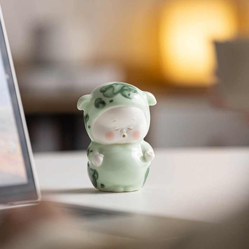创意可爱小猪茶宠摆件陶瓷生肖吉祥物萌趣茶玩茶桌装饰品茶具配件,餐饮具,茶宠摆件,淘宝优惠券,粉丝福利购,淘宝优惠卷
