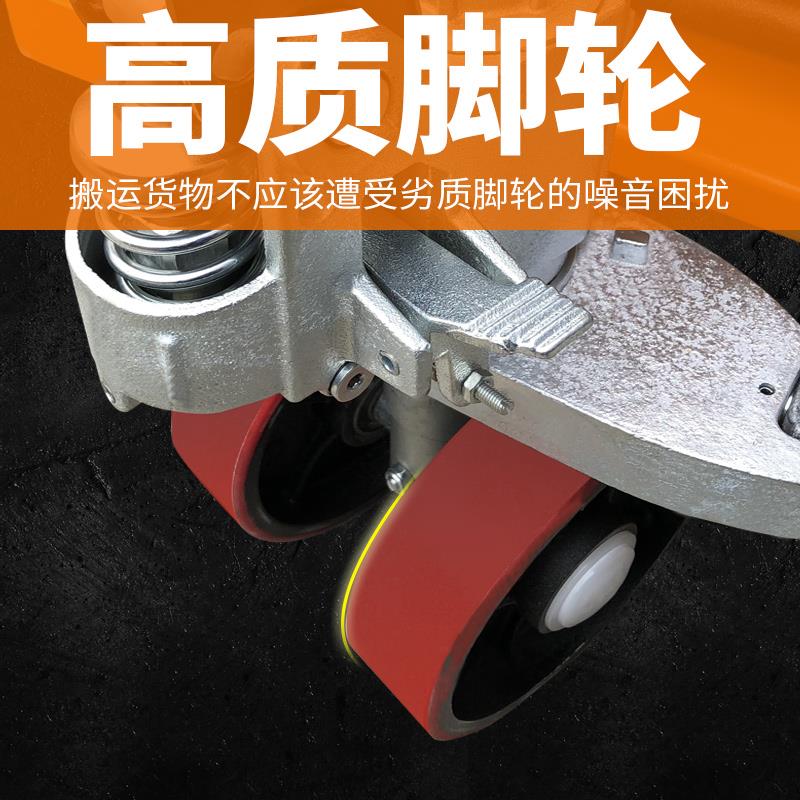 新款1T2吨3吨5吨地牛堆高机手动液压车搬运车电动升降托盘手包邮
