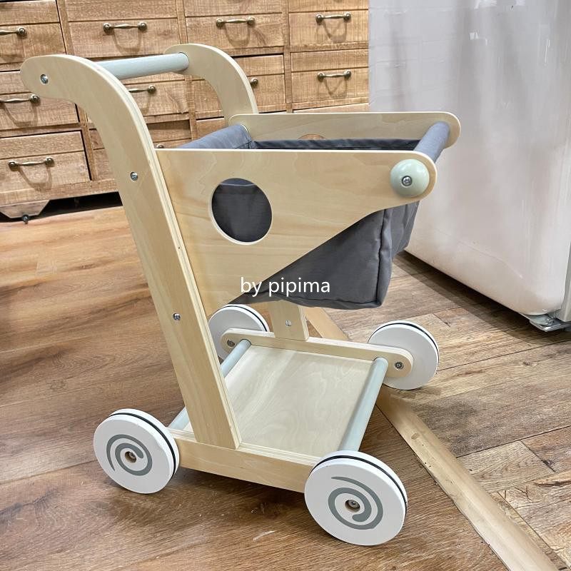 屁屁妈 木制儿童购物车玩具男孩女孩仿真超市帆布推车过家家玩具,玩具/童车/益智/积木/模型,儿童食玩,淘宝优惠券,粉丝福利购,淘宝优惠卷