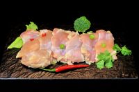 Halal fresh, low-fat, skinless and boneless chicken leg meat, fresh frozen boneless with skin, children's hamburger, fitness chicken cutlet thumbnail 3