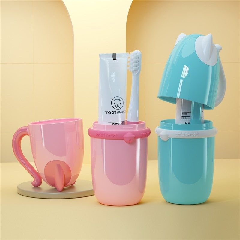 刷牙杯儿童洗漱杯套装便携式卡通可爱宝宝漱口杯子家用旅行牙刷盒,家庭/个人清洁工具,洗漱杯,淘宝优惠券,粉丝福利购,淘宝优惠卷