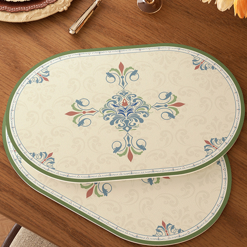 法式复古餐垫防水防油免洗高级感餐桌垫隔热垫餐具碗垫杯垫小桌垫,居家布艺,餐垫,淘宝优惠券,粉丝福利购,淘宝优惠卷