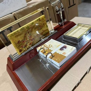 2007年孔子清明上河图办公台历架创意记事本日历办公桌面摆件