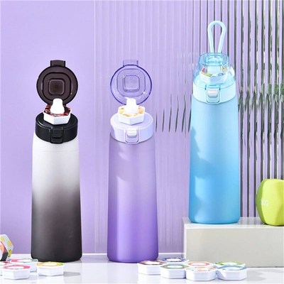 1L Flavored Water Bottle with 6/7 Flavour Pods Scent Up Wate