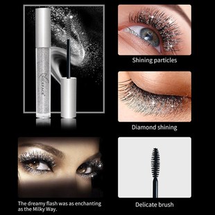 Diamond Glitter Mascara Fast Dry Eyelashes Curls Extension M