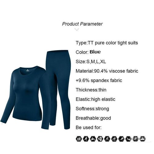 Winter Thermal Underwear Women Suit O-Neck Tight-fitting Lon