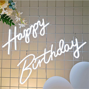 Birthday Flex Neon Party Light Led Happy Sign led Styles
