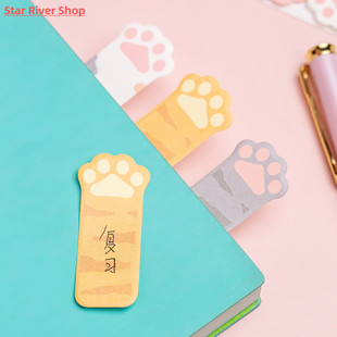 Mengtai Notes Diary Stationary Sticky Pad Paw Cat Cute Memo